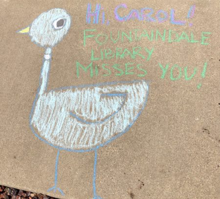 Oodles of Doodles: Personalized Chalk Messages, Fountaindale Public Library