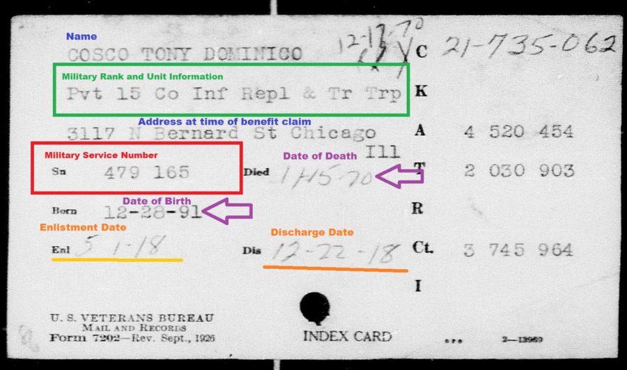 Your WWI Veteran Ancestor Never Went To Europe? Find Them Online Now in the VA Master Index!, Fountaindale Public Library