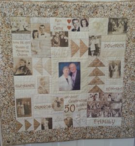 Completed Photo Memory Quilt