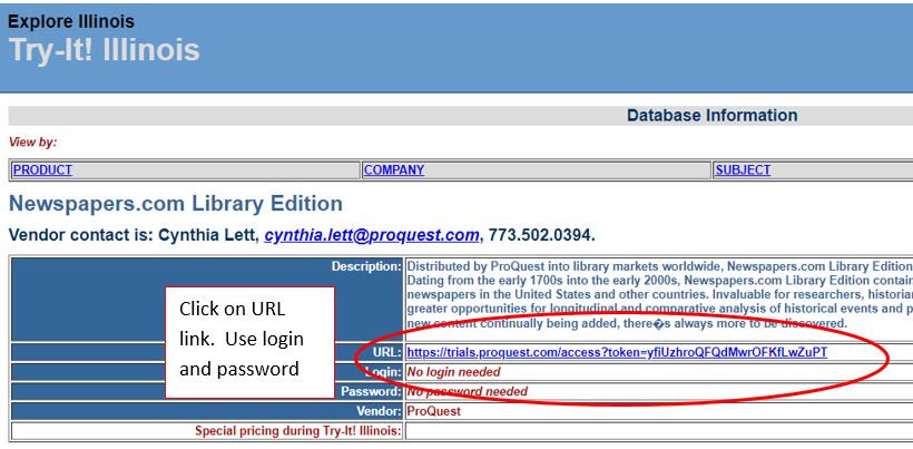Try-It! Illinois Database Free Trial is Now Live!, Fountaindale Public Library