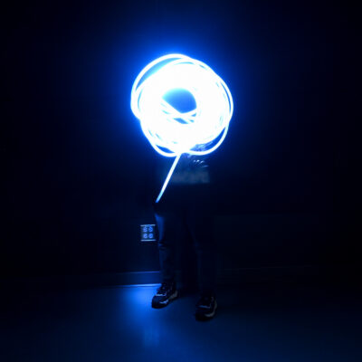 Teen Light Painting, Fountaindale Public Library