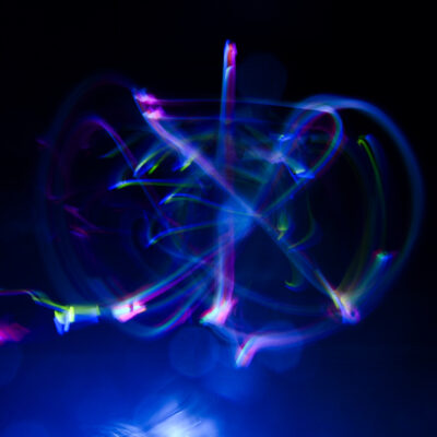 Teen Light Painting, Fountaindale Public Library