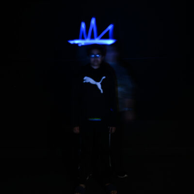 Teen Light Painting, Fountaindale Public Library