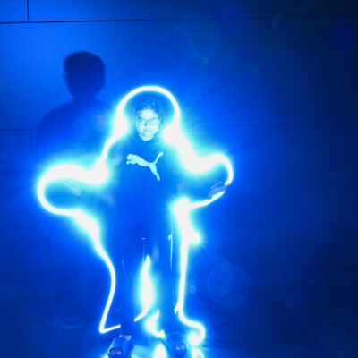 Teen Light Painting, Fountaindale Public Library