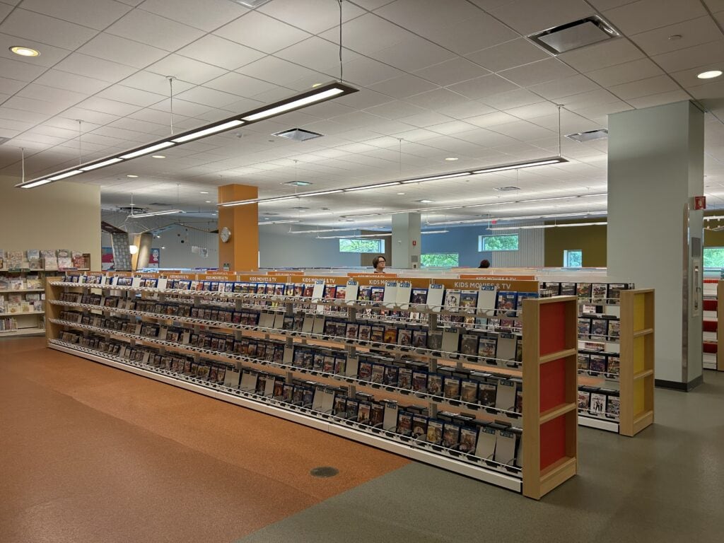 New Children's Services shelving