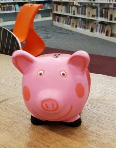 Teen Piggy Bank Decorating Contest: April 8–28, Fountaindale Public Library