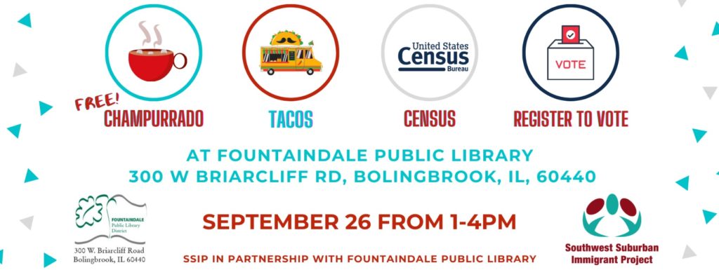 Fill Out the Census or Register to Vote on September 26!, Fountaindale Public Library