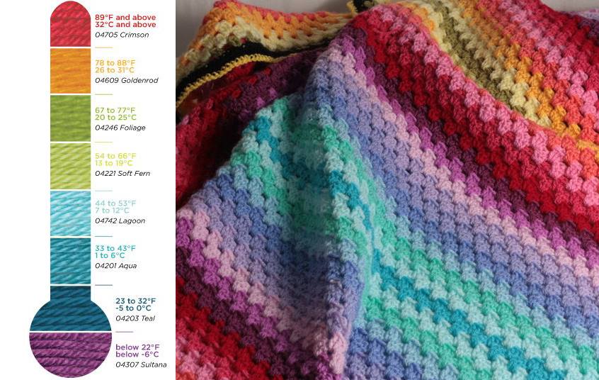 Crocheting a Temperature Blanket, Fountaindale Public Library