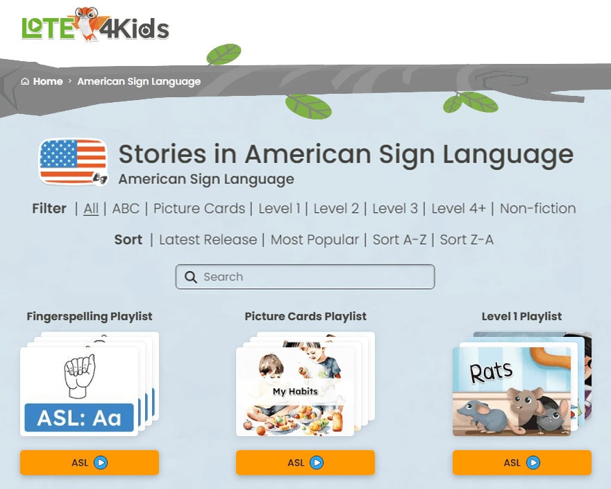 Website page for Lote4Kids
